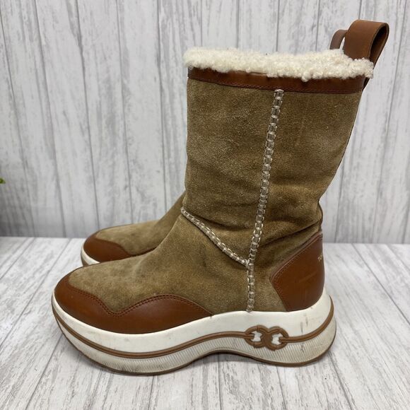 Womens Size 6 Tory Burch Gemini Link Platform Boots - Picture 3 of 7